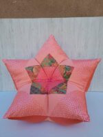 coussin patchwork artisanal en tissu