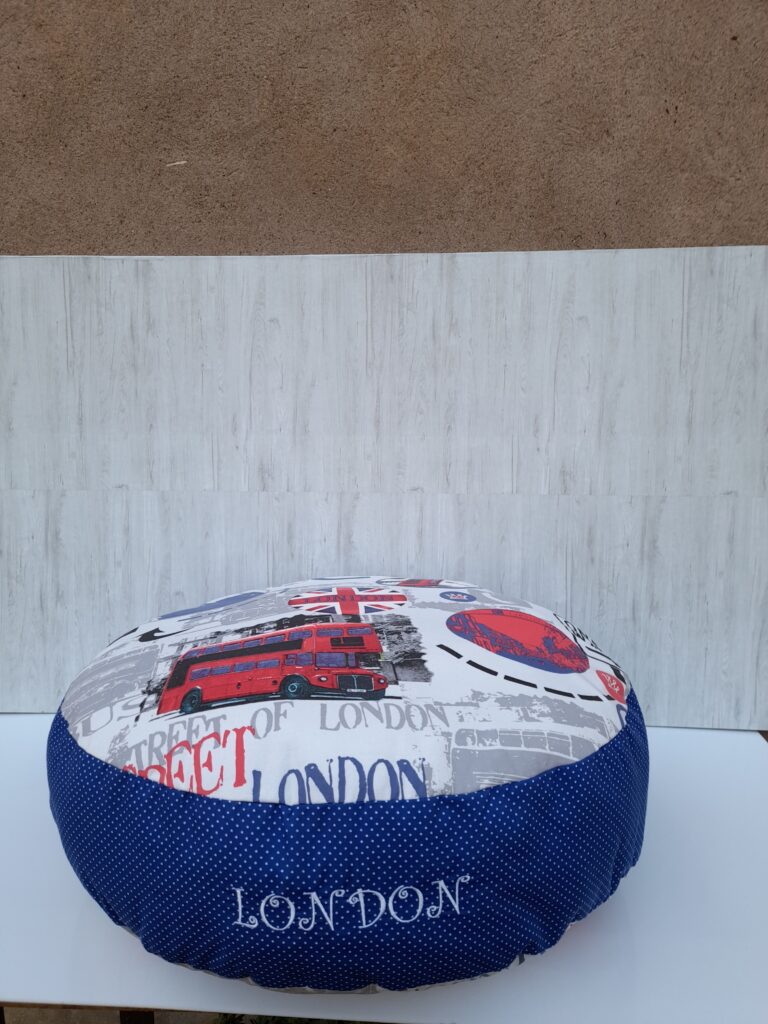 coussin pouf rond Londonien