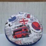 coussin pouf rond london