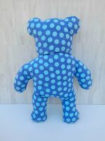 Nounours bleu en flanelle