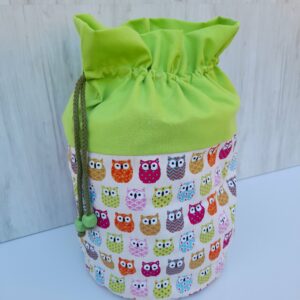 Pochon en tissu mini hiboux