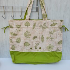 Sac extra large vert imprimé