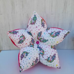 Coussin étoile licorne