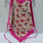 Tablier de cuisine papillon fait main