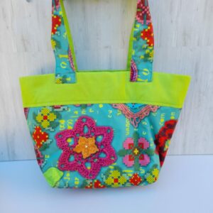 Sac dos imprimé crochet