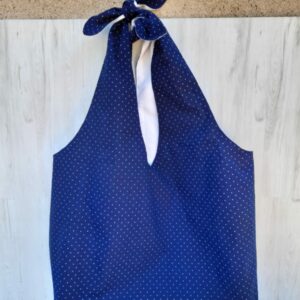 Sac bleu à pois