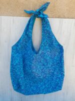 Sac coton bleu