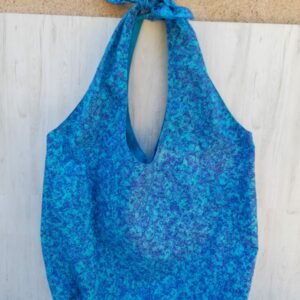 Sac coton bleu