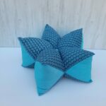 Coussin étoile bleu