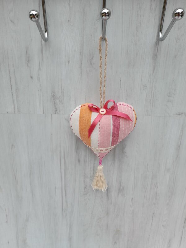Coeur tendre rose