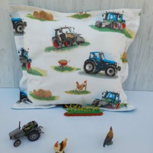 Coussin ferme bleue