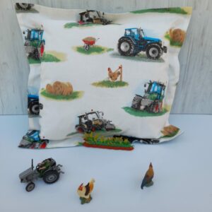 Coussin tracteur chambray