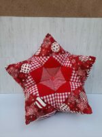 Coussin étoile patchwork noël