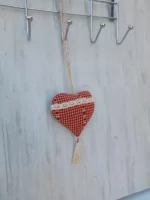 Coeur carreaux recyclé