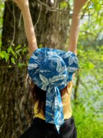 Chapeau bleu palmiers
