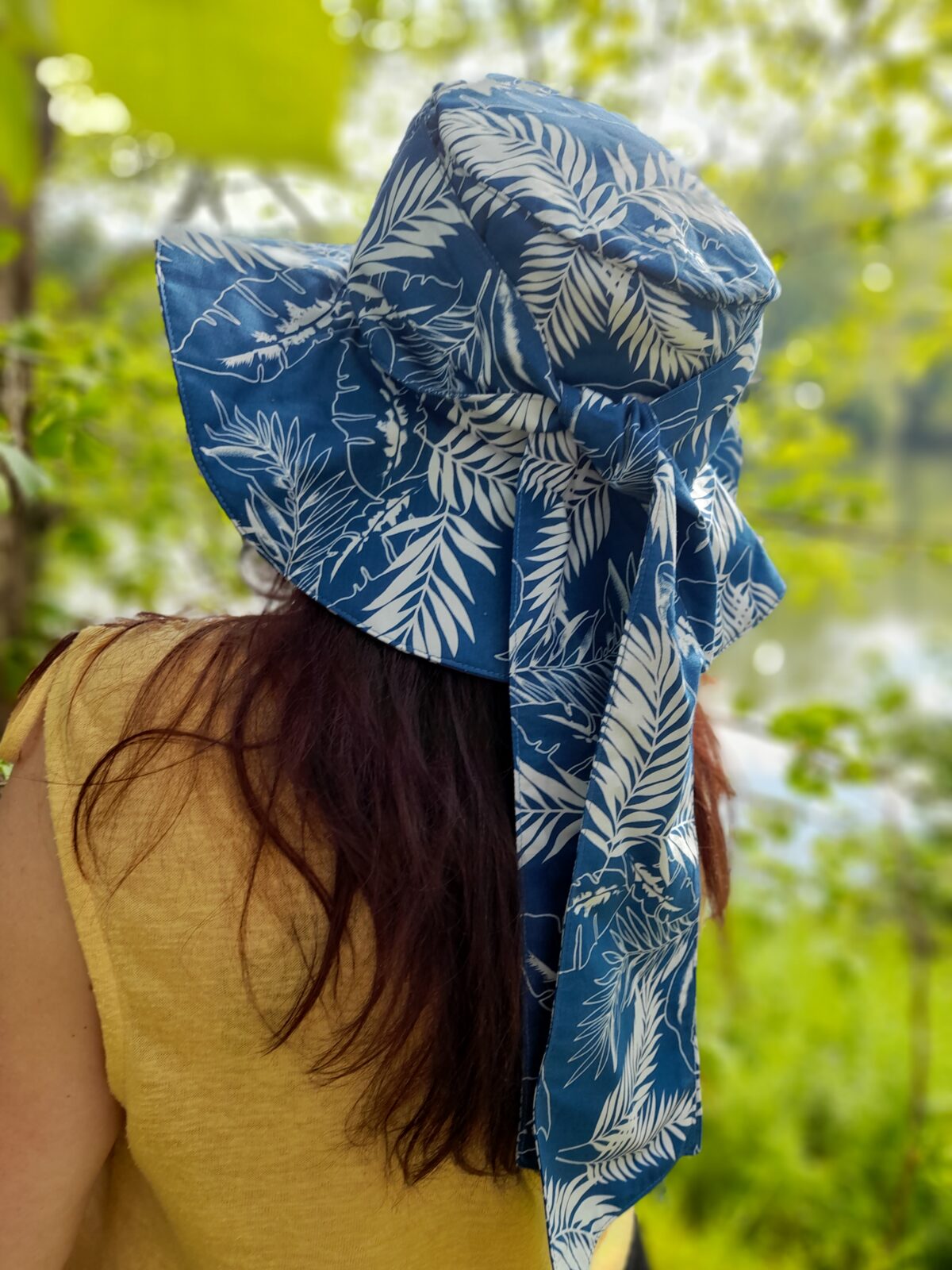 Chapeau fait main palmier