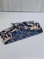 Bandeau cheveux coton bleu