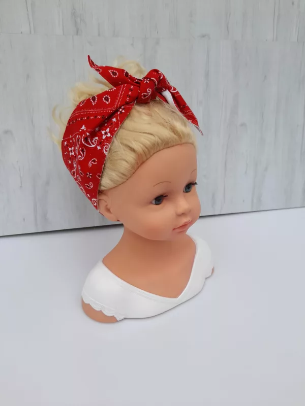 Bandeau cheveux rouge