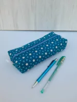 Trousse coton bleu