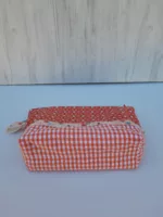 Trousse de toilette saumon