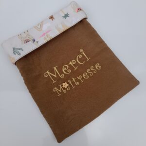 Pochette livre artisanale