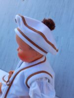 Béret bébé polaire blanc