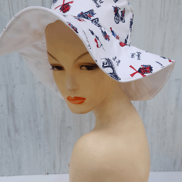 Chapeau d'été foulard Parisien