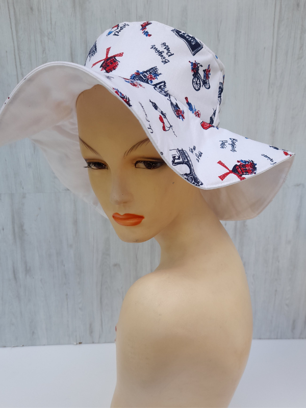 Chapeau d'été foulard Parisien