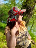Chapeau d'été noeud rouge