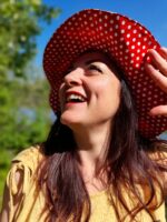 Chapeau d'été wax rouge