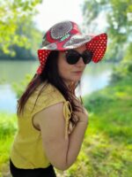 Chapeau foulard artisanal rouge