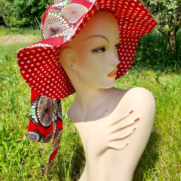 Chapeau foulard wax