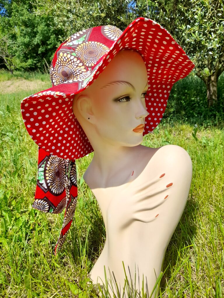 Chapeau foulard wax