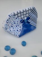 Trousse patchwork bleue