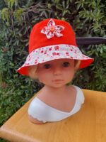 Chapeau fleurs enfant