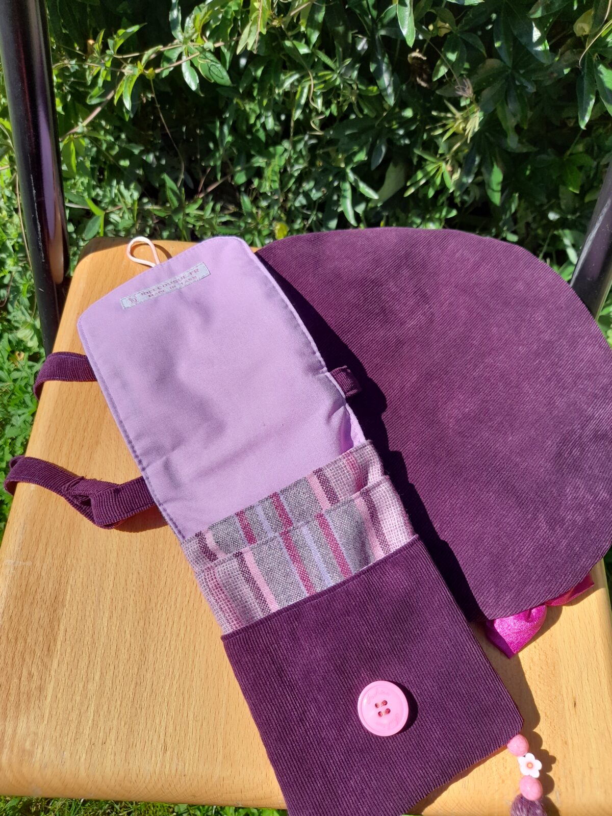 Housse portable mauve