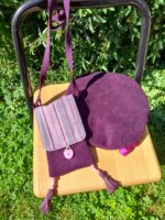 Pochette mauve recyclée