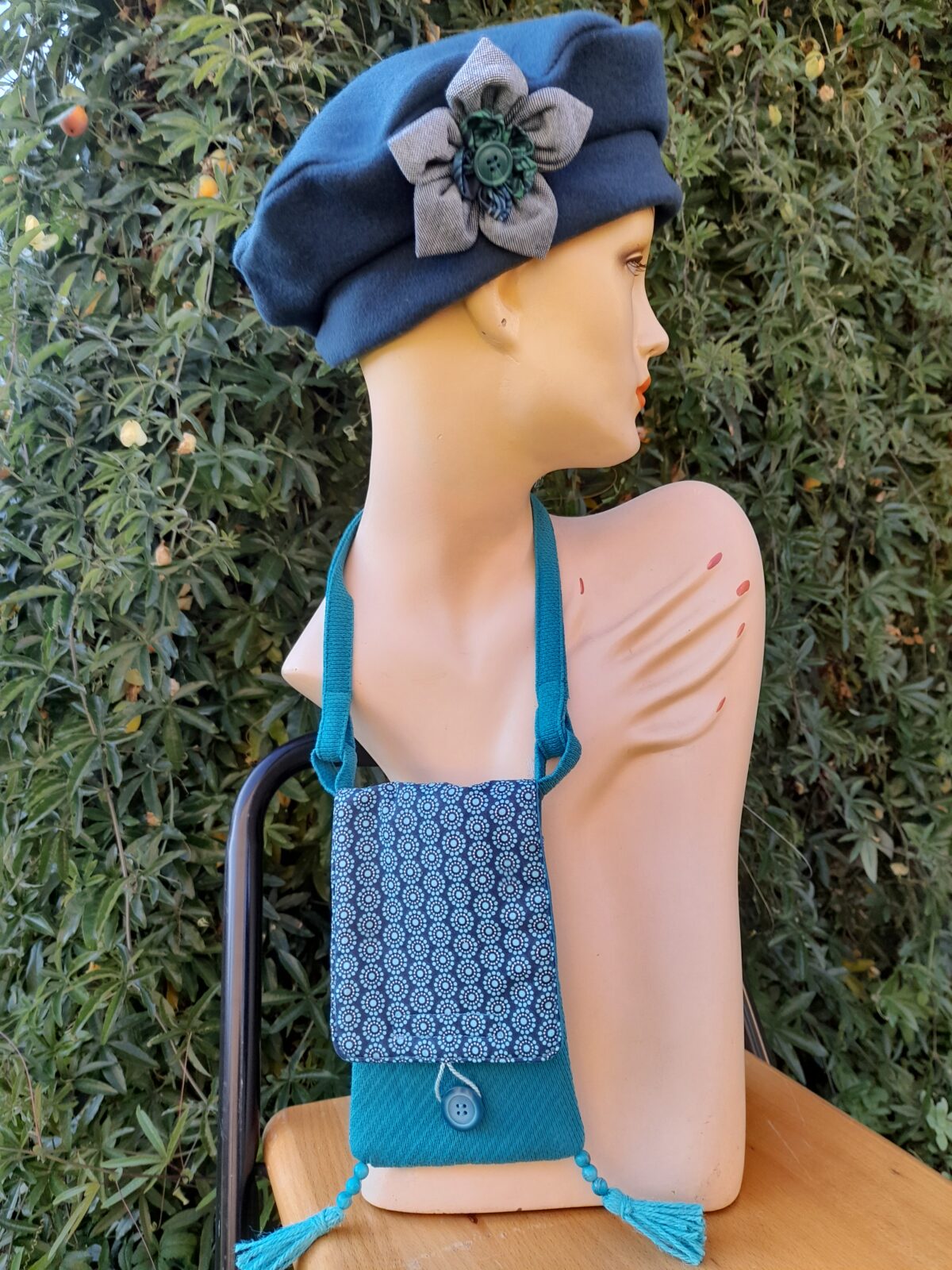 Pochette portable tissu