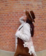 Sac artisanal marron recyclé